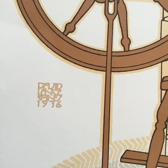 David Lance Goines The Carpet Center Lithograph Print Poster 1976 18 x 24 - Picture 4 of 7